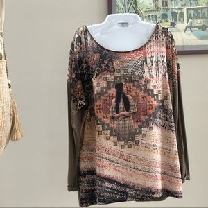 🔥October long sleeves shirt sz 8-M